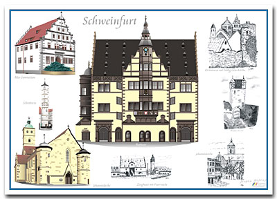 Historische Gebude in Schweinfurt